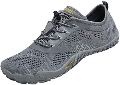 SAGUARO Homme Chaussures Minimalistes de Fitness Chaussures de Trail Running Chaussures de Sport,Tricot Gris,42