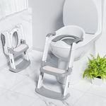 Ronipic Potty Training Toilet Seat with Anti-Slip Step Ladder, Toddler Toilet Seat Potty Training Toilet for Kids, Toddler Potty Seat for Toilet, Baby Toilet Potty Chair for Boys Girls