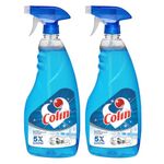 Colin Glass and Surface Cleaner Liquid Spray, 750 ml (Pack of 2) | India's #1 Glass Cleaner | Glass Cleaner for Car, Kitchen and Home Surfaces | Multi Surface Cleaner
