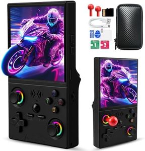 UYTGXEN XF40V Retro Handheld Game Console with 2*Detachable Long Joysticks, 4.0-Inch HD IPS Screen Retro Gaming Console, Preloaded Classic Games with Multiple Emulator, Pocket Video Gaming