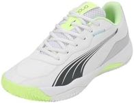 PUMA Unisex NOVA Smash Tennis Shoe, White-Luminous Blue-Fizzy Apple-Shadow Gray, 9 UK