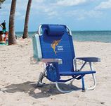 Tommy Bahama Backpack Chair - Insulated Cooler Pouch - 5 Positions (Blue)