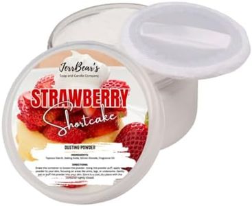 JerrBear’s Strawberry Shortcake Dusting Powder, Talc Free Body Formula for Women, Soft Scented Skin Care, Baking Soda Free for Smooth Finish, Gentle Powder for Daily Freshness, (4oz Jar)