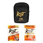 Ript Revenge & Ript Showdown Combo Pack | Includes Storage Bag to Protect your Cards | Carabiner to Attach to your Bag | Disc Golf Accessories for Ript Games | Disc Golf Card Game Storage Bag