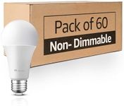 MASTERY MART 60 Pack A19 [60-Watt] Led Light Bulbs, E26 Base, 5000K Bright Daylight White, 800 Lumens, CRI 80+, Non-Dimmable, Energy Star, UL Listed, 9W [60W Equivalent]