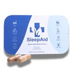 SleepAid - Natural Sleeping Pill | Strong Sleep Aid | Natural Melatonin | Magnesium | Valerian Root | Chamomile | 300mg | 60 Capsules