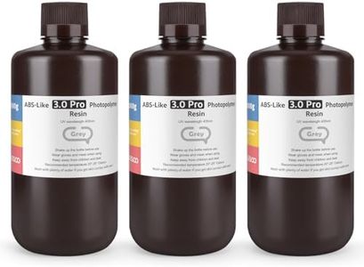 ELEGOO ABS-Like Resin 3.0 Pro, UV-Härtendes 3D Resin mit Hohe Präzision, Nicht Spröde, Nicht Giftig für LCD/DLP 3D Drucker Photopolymer Harz Grau 3000g