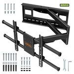 VonHaus TV Wall Bracket for 40-80" Screens, TV Bracket with 1m+ Extra Long Articulated Arm & Spirit Level, Wall Mount with Full Tilt & Swivel, 50kg Capacity, Max VESA: 800x400mm