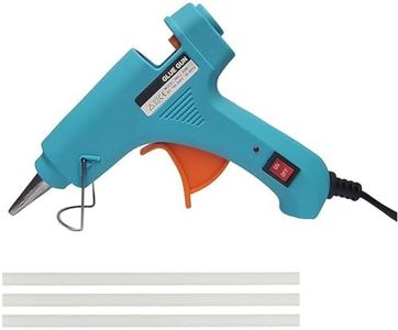 Hot Glue Gun with Glue Sticks | 20W Hot Melt Glue Gun With Anti Drip For Arts And Crafts, DIY Projects |Leak Proof Glue Gun With Strong Gumming Glue Sticks (3 Sticks, Firozi)