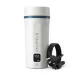 STAWINK Portable Electric Travel Kettle, 550ml Temperature Control Kettle with 6 Preset Settings, 100–240V Dual Voltage, Leakproof 316 Stainless Steel Interior, BPA-Free, for Travel & Office, White