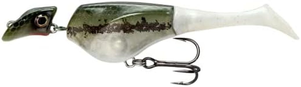 Headbanger Shad 4.5 Inch Suspending Crankbait (2/5 oz) – Patented Erratic Headbanging Swim – Cold Water Bass Fishing Lure – Stay Motionless in Strike Zone (1.5-6 ft)
