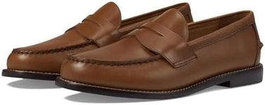 POLO RALPH LAUREN Men's Alston Leather Penny Loafers, Tan, 9