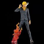 Tinion||One Piece - Sanji- Black Action Figure- Miniature Toy Figure (Doll) Special Edition for Car Dashboard, Decoration, Cake, Office Desk & Study Table (Pack of 1) (Height- 33Cm)