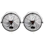 VEVOR Wall Mount Fan, 2 PCS 18 inch Manual 360-Degree Tilt Adjustment, 3-speed High Velocity Max. 4000 CFM Industrial Wall Fan for Indoor, Commercial, Warehouse, Workshop, Basement, Garage