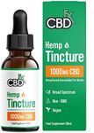 CBDfx 1000mg CBD High Strength CBD Oil Improved Purity All Natural Vegan Non-GMO Broad Spectrum Blended with MCT Oil No THC 30ml (30 Days)