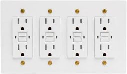 Residence Supply Solid Brass Outlet - 120 VAC, UL Listed Electrical Outlets - Decorative Wall Plate for Historical Homes - Durable Heavy-Duty Brass, Easy Installation - US Style