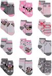 Disney Baby Girls Socks - 12 Pack S