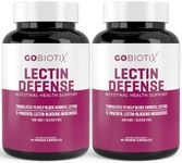 GOBIOTIX Lectin Defense - Lectin Blocker Supplement with MSM and Digestive Enzymes - Aids in Intestinal Health for Women and Men - Non-GMO + Gluten Free - 60 Capsules (2)