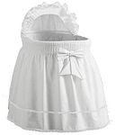 BabyDoll Sea Shell Bassinet Bedding, White