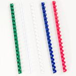 HOUYEE 19 Ring Plastic Binding Comb,1/2 Inch Diameter,75 Sheet Capacity,Letter Size, Multi-Color Binding Comb Spines, 50 Pack