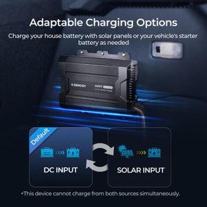 Renogy 40A DC-DC Battery Charger – Dual Input for RV, Car, Marine