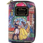 Loungefly Disney Beauty And The Beast Belle Castle Series Zip Around Wallet