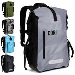 Waterproof Heavy Duty Backpack And Dry Backpack (Gray, 25L)