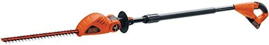 BLACK+DECKER 20V MAX* Cordless Pole Hedge Trimmer 18in, Dual Action Blades, Cut up to 11 ft High (LPHT120-CA)