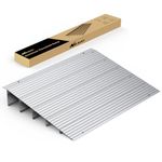 Nilight Door Threshold Ramp, 5" Rise Portable Aluminum Wheelchair Door Entry Ramps for Sheds Doorways Home Steps