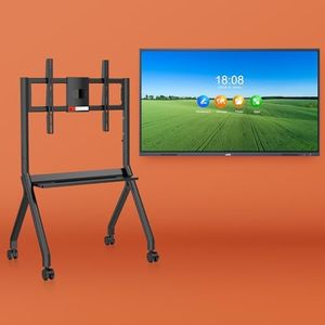 Smart Board 55" Interactive Whiteboard 4K Touchscreen, Digital Presentation Electronic Smart Whiteboard (Smart Board Stand with Wheels Included)