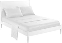 ARlinen RV Sheet Sets-(60x80) Camper Queen Size, White Stripe up to 8-10 inch deep Mattress Sheets for Camper Bed sheetset.