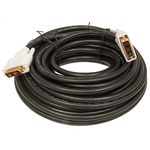 WIRED SOLUTIONS Pure Copper Gold Plated Connector Single Link 18+1 DVI Cable (15 Meter)