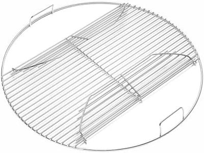 22" Cooking Grate Hinged for Weber, 7436 Charcoal Grill Grate Round Hinged, Replacement Part for Weber One-Touch, Performer and Bar-B-Kettle Series, Grill Grate BBQ for Weber Series