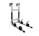 Camco RV Ladder Mount Bike Rack - Easily Installs on Standard RV Ladders, Holds Two Bikes at Once, Folds for Convenient Storage (51492) , Black