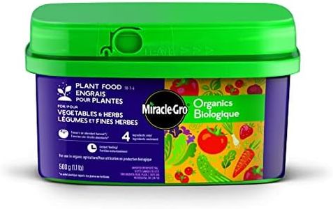 Miracle-Gro Organics - Plant Food for Vegetables & Herbs 10-1-6, 500g