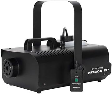Eliminator Lighting VF1300 EP - 1100W Mobile Fog Machine with Remote - Perfect for Halloween, Clubs, Party Events - High Efficiency for Less Residue - Black