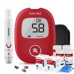 Sinocare Blood Sugar Monitor, Diabetes Testing Kit with 100pcs Glucose Test Strips, 100pcs Lans., Blood Glucose Monitor, No Coding, mmol/L, Safe AQ Smart Diabetes Testing Kit for Home Use UK