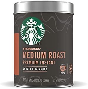 Starbucks Premium Instant MultiServe 90g, Medium Roast, 3.1747 Ounce