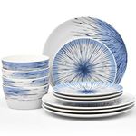 Noritake Hanabi 12-Piece Set in Blue/White