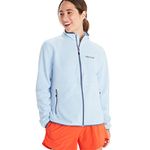 MARMOT Women's Rocklin Full-Zip Jacket - Classic, Warm, Lightweight 100-Weight Fleece Layer, Tide Blue, Medium