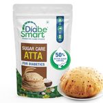 DiabeSmart Sugar Care Atta 1 Kg | 50% Better Sugar Control | Low GI Multigrain Atta for Sugar Release Control | Tested on Diabetics | Diabetic Atta For Diabetic Care | High Fiber Flour