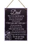 RED OCEAN Love And Miss You Dad Memorial Grave Plaque Father's Day Daddy Gift Bereavement Sign