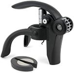 PEUGEOT - Baltaz Dark - Lever Corkscrew + Capsule Cutter - For All Types of Corks - Wine Tasting Gift Set - Black Colour, 14 cm