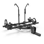 2 Bike Rack Fits Fat Tire, Mountain Bike, Standard Bicycles - 80lbs per Bike - Patented Anti-Wobble - Cars, SUV, RV with 2" Hitch Receive - can Tilt Down/Fold Up Platform (2 Bike Rack)