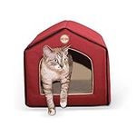 K&H Pet Products Indoor Pet House Red/Tan 16" x 15" x 14" (unheated)