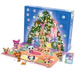 Bandai - Littlest Pet Shop - Advent Calendar of the Pet Shop - 8 Pet Shop and 16 Accessories - 24 Day Christmas Calendar - Mini Animal Figures to Collect - Toy for Children from 4 Years - BF00609