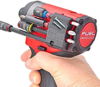 DIY Rabbit Magnetic Bit Holder for Milwaukee M12 Gen 3 Fuel Impact Driver & Drill – 7-Slot Magnetic 1/4" Hex Bit Organizer, M12 Tool Accessory (Left Side)