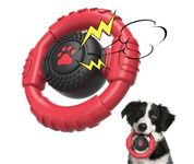 Tough Dog Toys for Aggressive Chewers Large Medium Breed, Indestructible Nylon & Rubber Squeaky Toy for Big Dogs, Heavy Duty Super Chewer for Pitbull