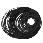 LT Easiyl 240PCS 1MM Recorder Rubber Belts Diameter 26-120mm Folded Length 35-190mm Mix Cassette Tape Machine Belt for DVD CD LD VCR Repeater Drives Black