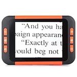 Digital Magnifier 4-32 Times Magnification, Electronic Low Vision Aids,5.0 Inches Multifunction Electronic Reading Aid for Visually Impaired Efficency,Orange